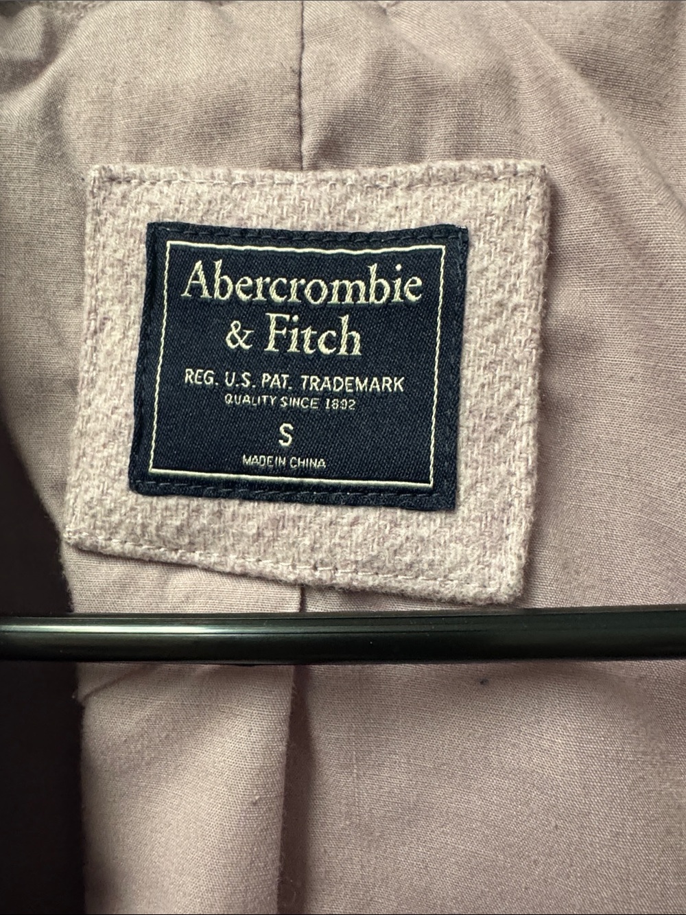 Abercrombie & Fitch Pastel Lilac Single-Breasted Wool Coat - Picture 2 of 11